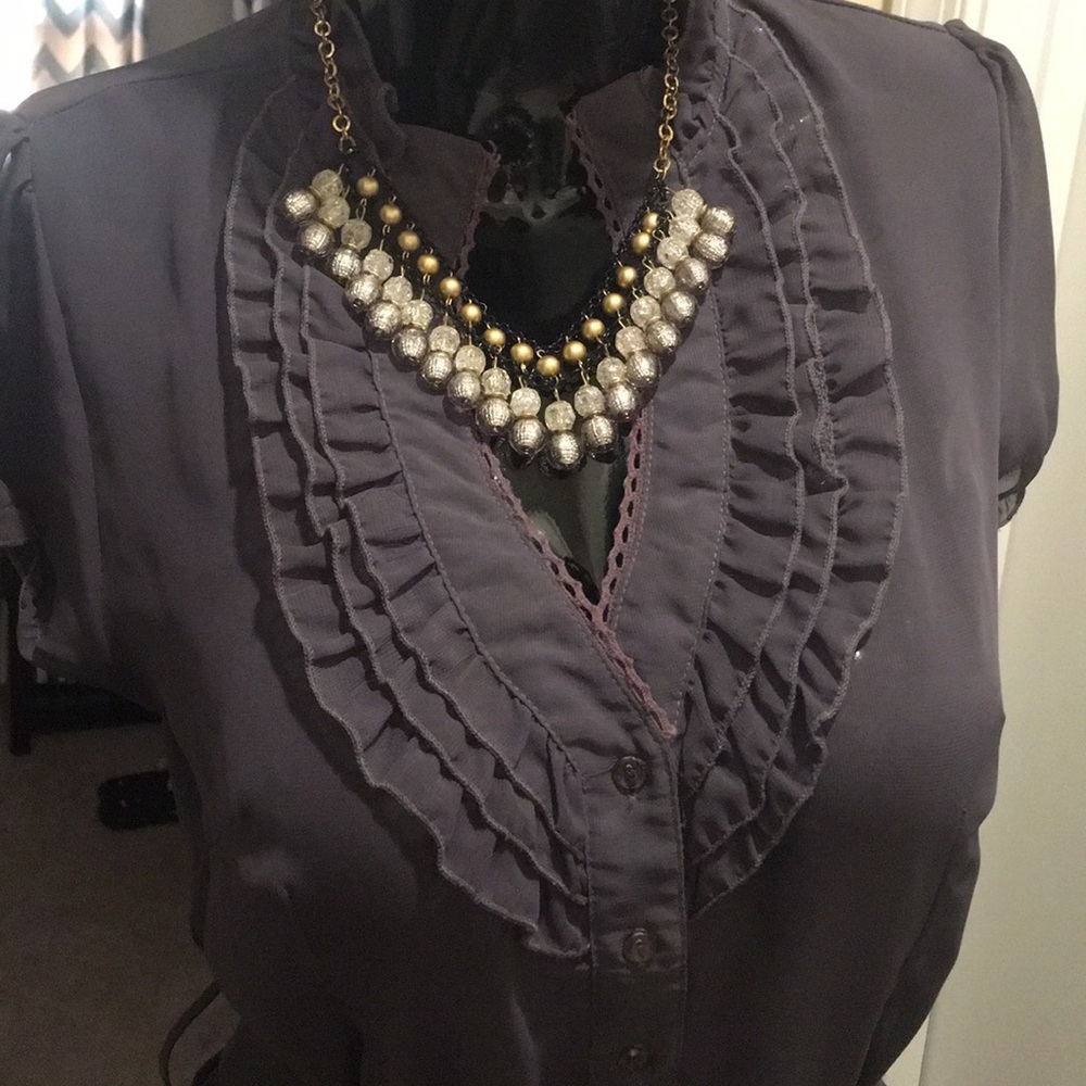 Gray blouse
